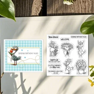 Cute Animals And Flowers Clear Stamps 03