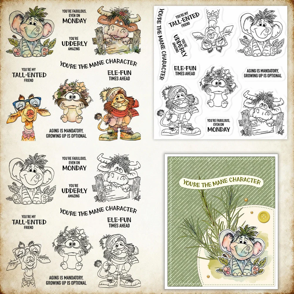 Cute Animals Clear Stamps 3 00 Cute Animals Clear Stamps 3 00