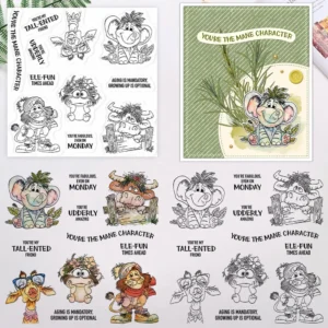 Sumflying Elephant Lion Zebra Clear Stamps Cute Animals Clear Stamps 3 03