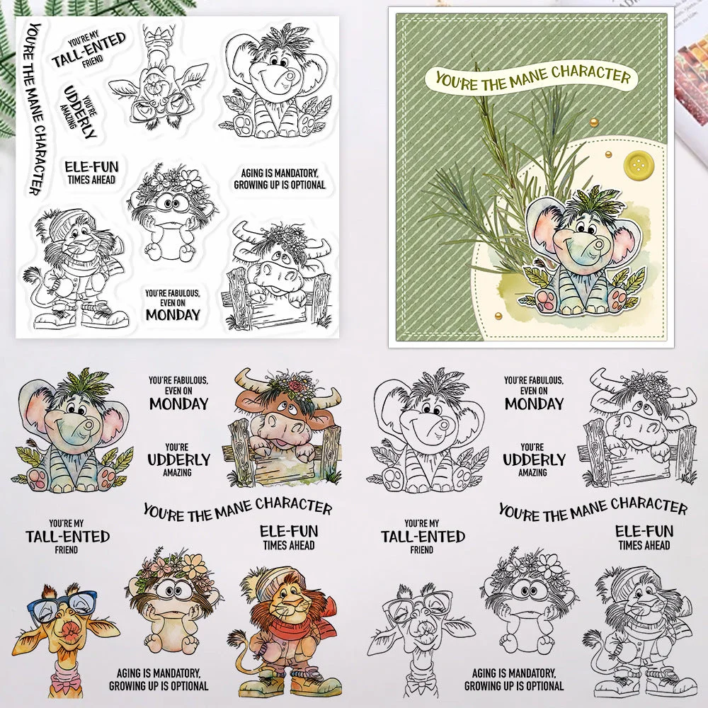 Cute Animals Clear Stamps 3 03 Cute Animals Clear Stamps 3 03