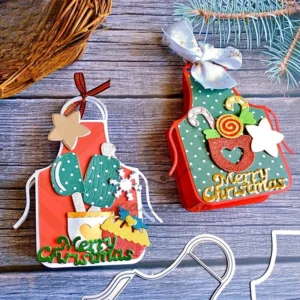 Cute Apron Metal Cutting Dies 1 00