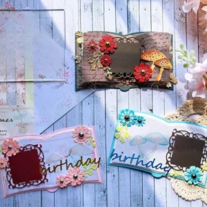 Sumflying Cute Book Pages Metal Cutting Dies Cute Book Pages Metal Cutting Dies 03