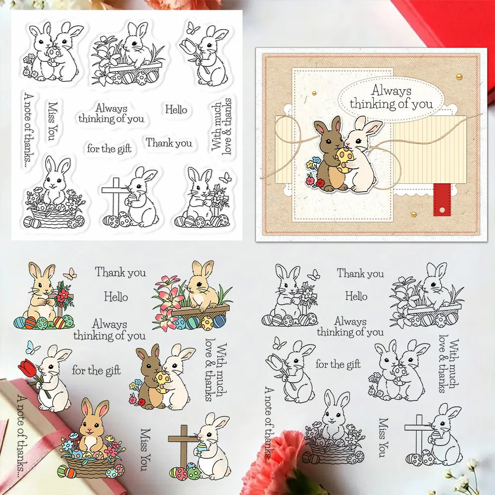 Cute Bunny Clear Stamps 00 Cute Bunny Clear Stamps 00