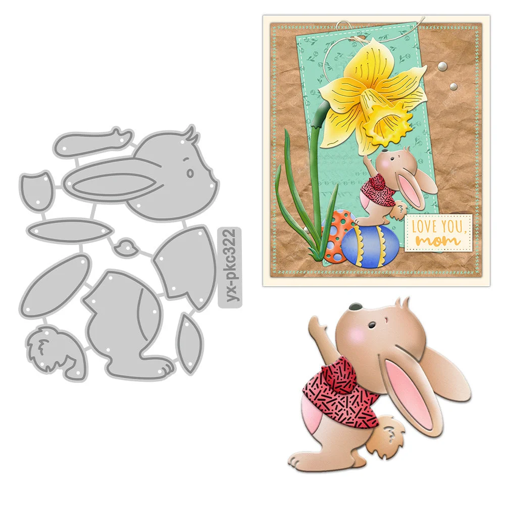 Cute Bunny Metal Cutting Dies 00 Cute Bunny Metal Cutting Dies 00