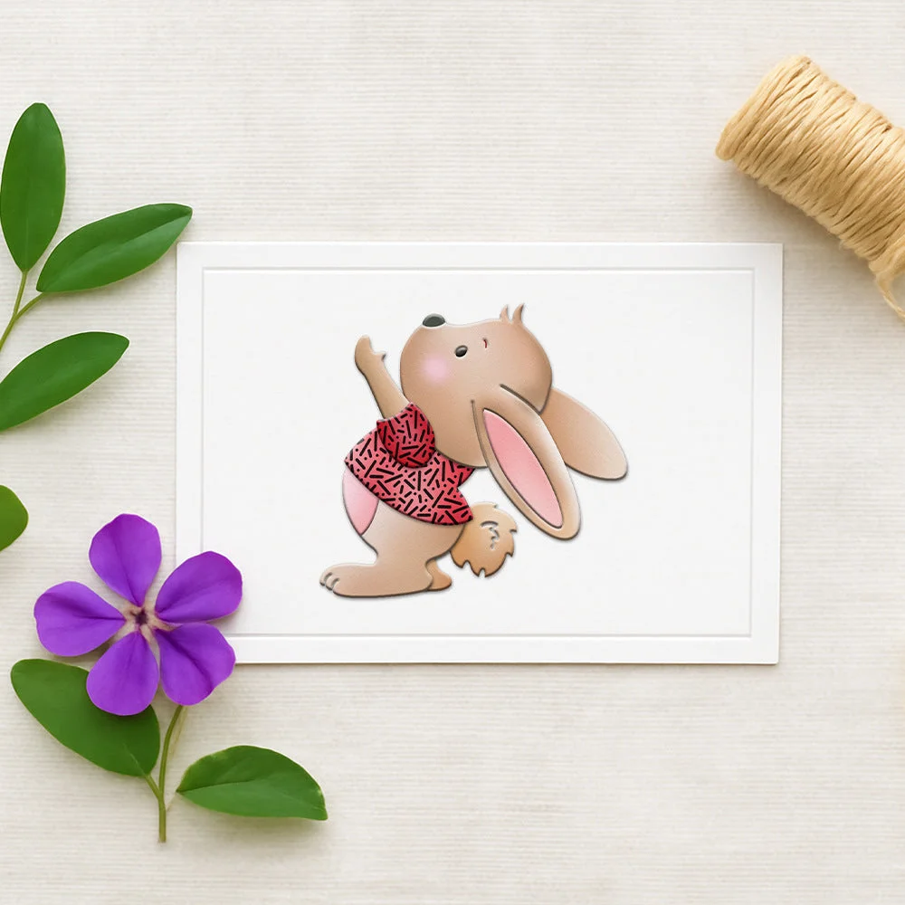 Cute Bunny Metal Cutting Dies 04 Cute Bunny Metal Cutting Dies 04