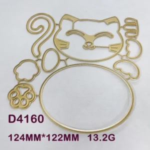 Cute Cat Meow Pocket Metal Cutting Dies 01