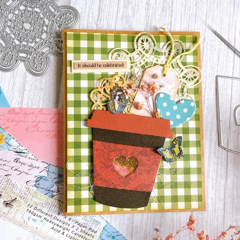 Cute Coffee Cup Metal Cutting Dies 02 Cute Coffee Cup Metal Cutting Dies 02