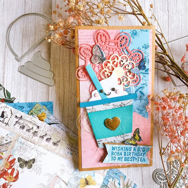 Cute Coffee Cup Metal Cutting Dies 03 Cute Coffee Cup Metal Cutting Dies 03