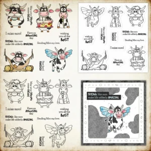 Cute Cows Clear Stamps 00