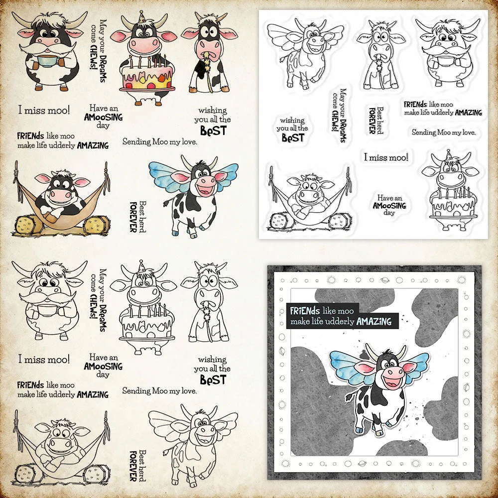 Cute Cows Clear Stamps 00 Cute Cows Clear Stamps 00