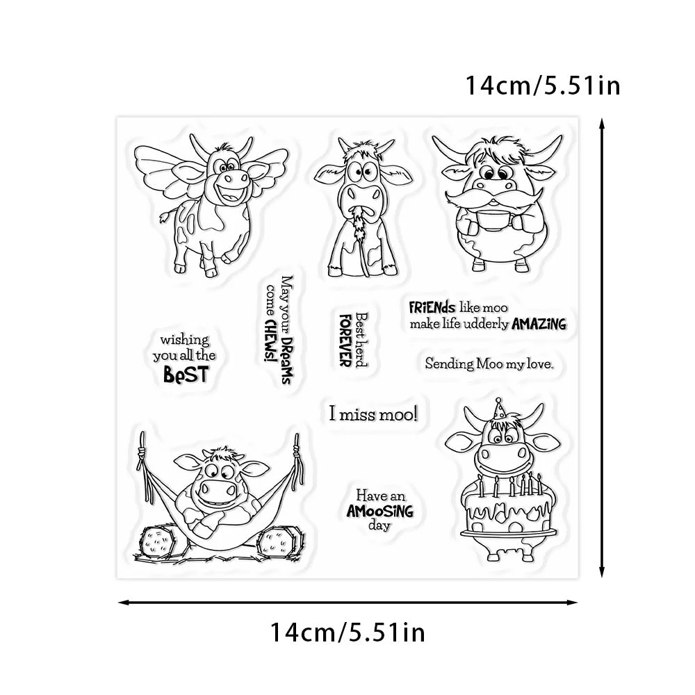 Cute Cows Clear Stamps 02 Cute Cows Clear Stamps 02