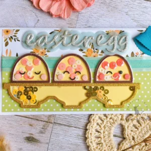 Cute Easter Egg Metal Cutting Dies 04