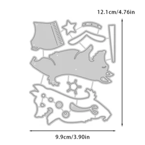 Cute Funny Dog Metal Cutting Dies 01