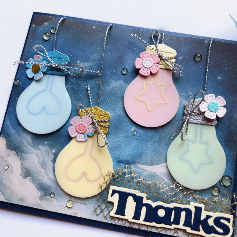 Cute Light Bulb Metal Cutting Dies 03 Cute Light Bulb Metal Cutting Dies 03