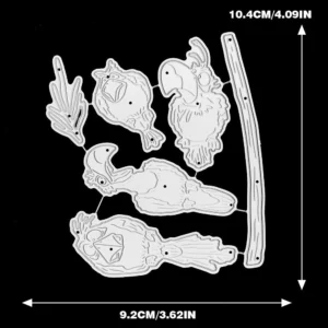 Sumflying Cute Little Birds Metal Cutting Dies Cute Little Birds Metal Cutting Dies 02