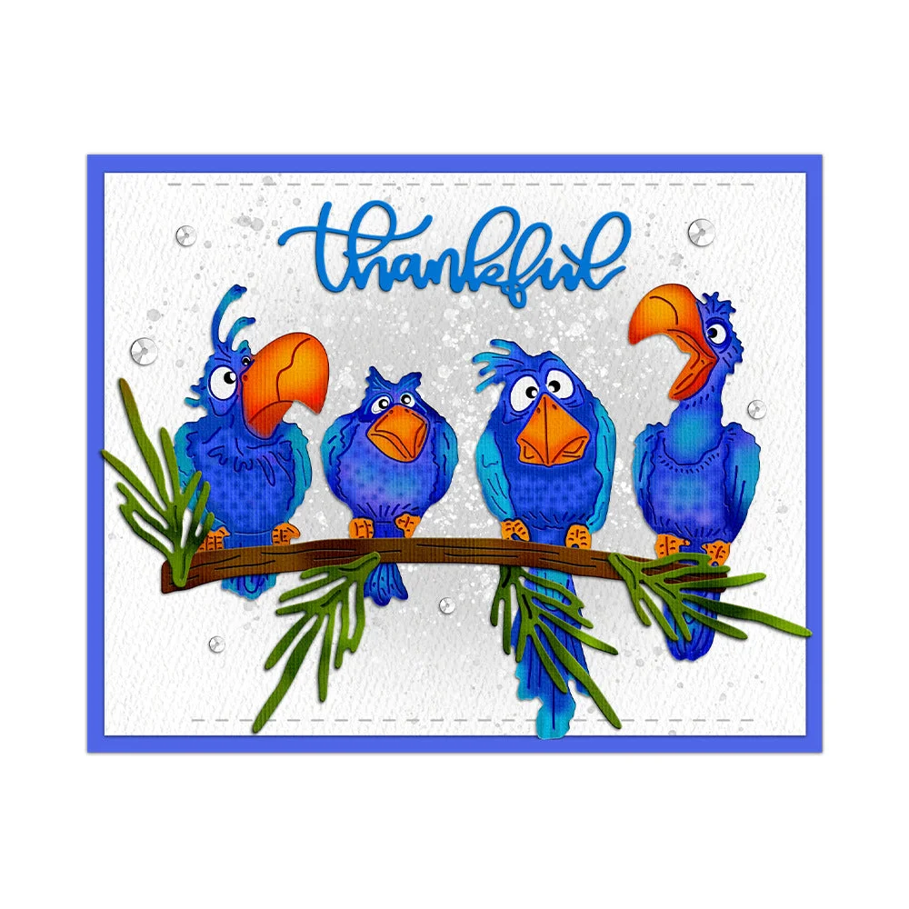 Cute Little Birds Metal Cutting Dies 03 Cute Little Birds Metal Cutting Dies 03