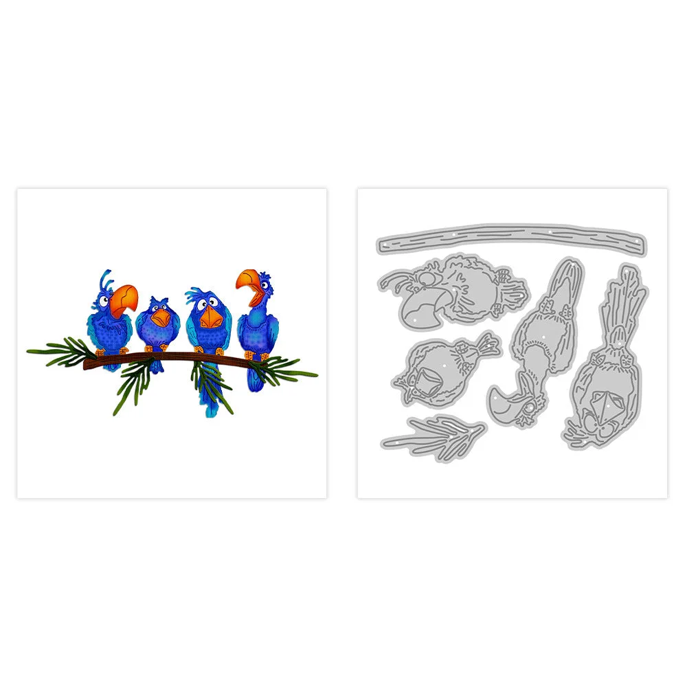 Cute Little Birds Metal Cutting Dies 04 Cute Little Birds Metal Cutting Dies 04