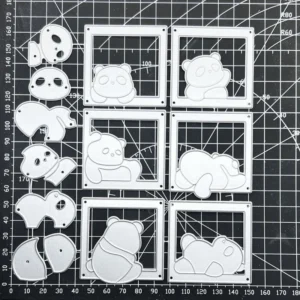 Sumflying Cute Little Panda Metal Cutting Dies Cute Little Panda Metal Cutting Dies 04