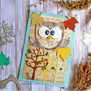 Cute Owl Metal Cutting Dies 02
