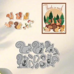 Cute Squirrels Metal Cutting Dies 00