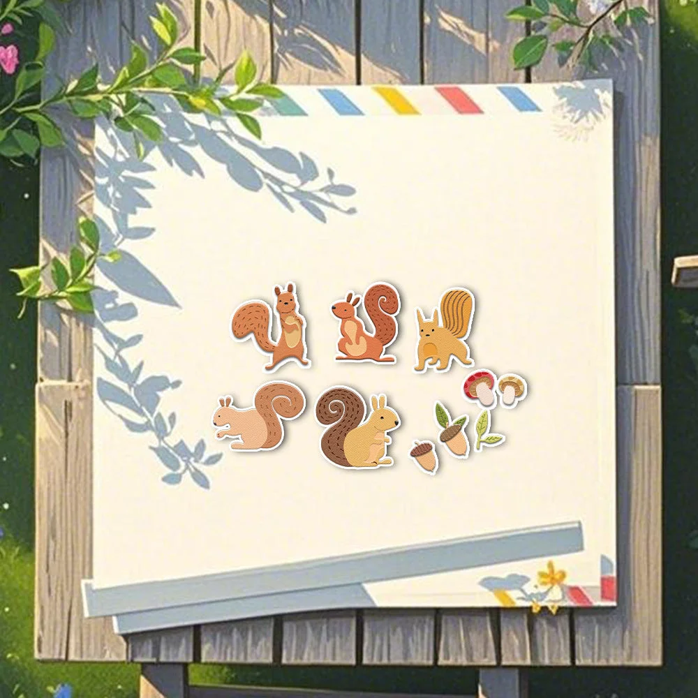 Cute Squirrels Metal Cutting Dies 06 Cute Squirrels Metal Cutting Dies 06