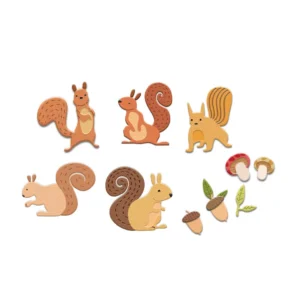 Sumflying Cute Squirrels Metal Cutting Dies Cute Squirrels Metal Cutting Dies 07