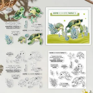 Cute Turtle Clear Stamps 01