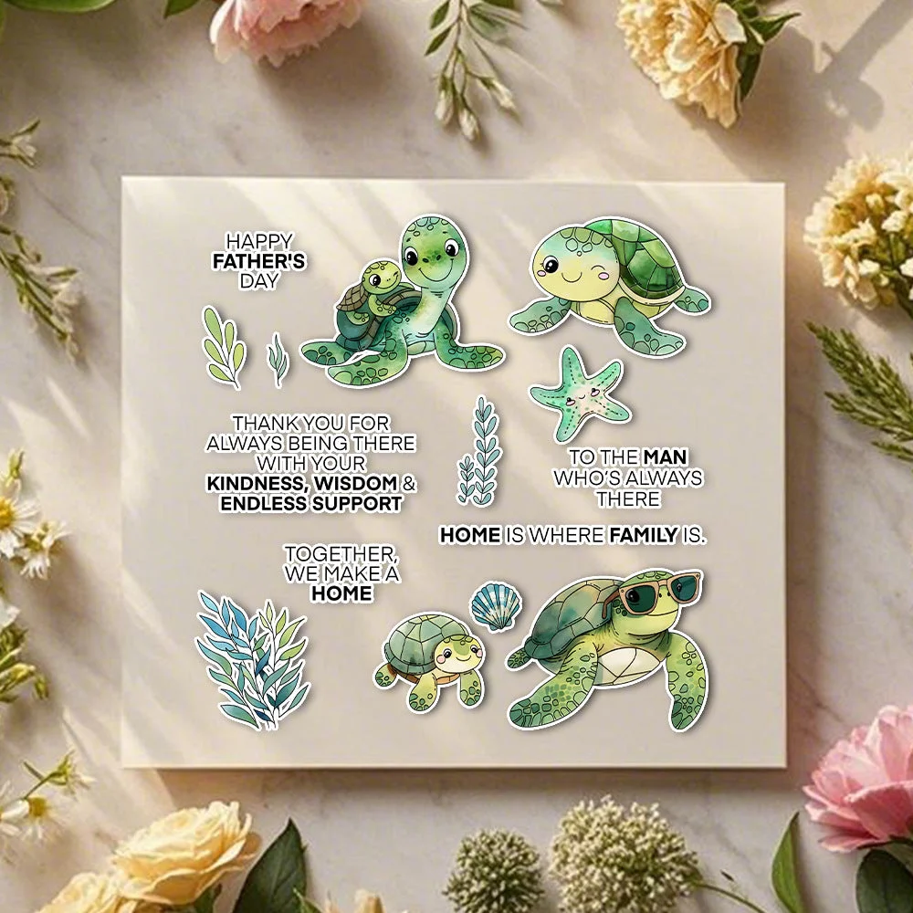 Cute Turtle Clear Stamps 03 Cute Turtle Clear Stamps 03