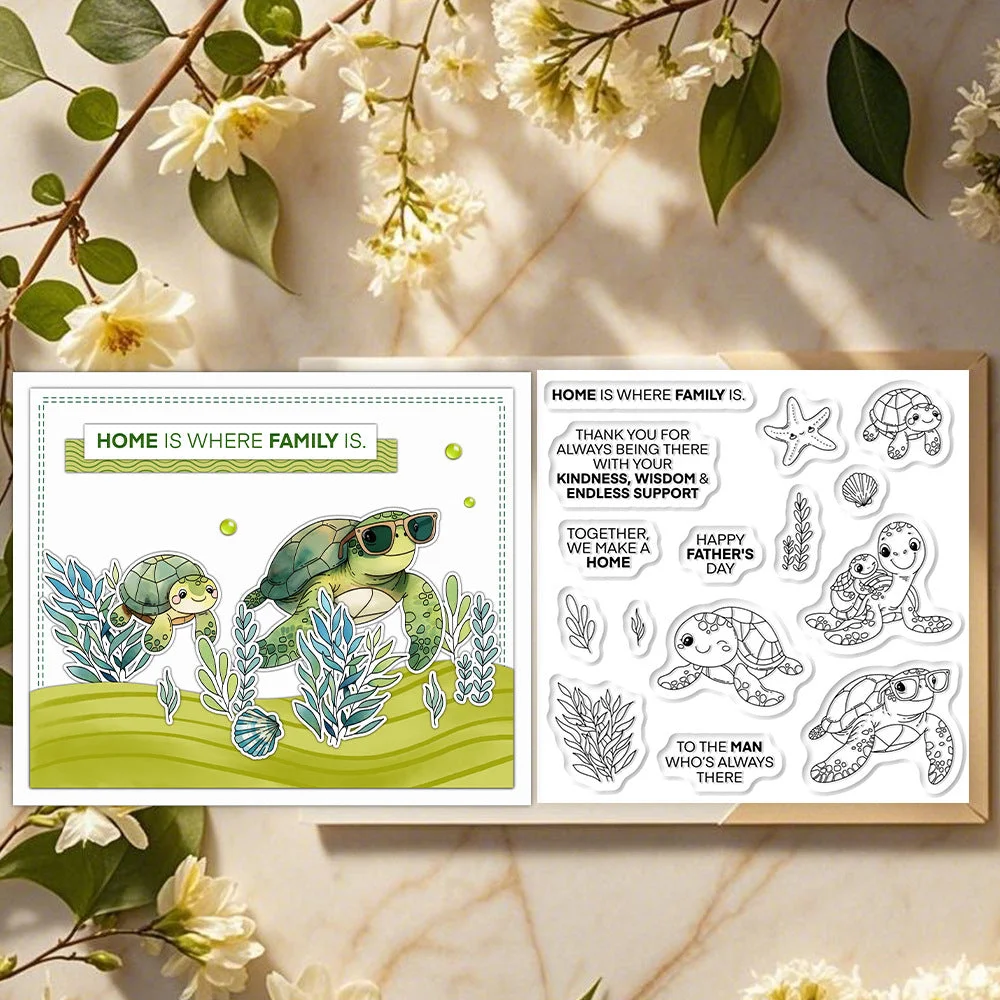 Cute Turtle Clear Stamps 04 Cute Turtle Clear Stamps 04