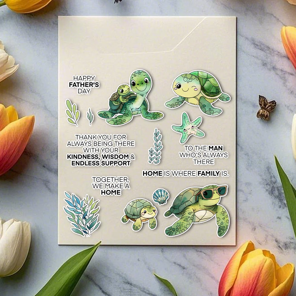 Cute Turtle Clear Stamps 05 Cute Turtle Clear Stamps 05