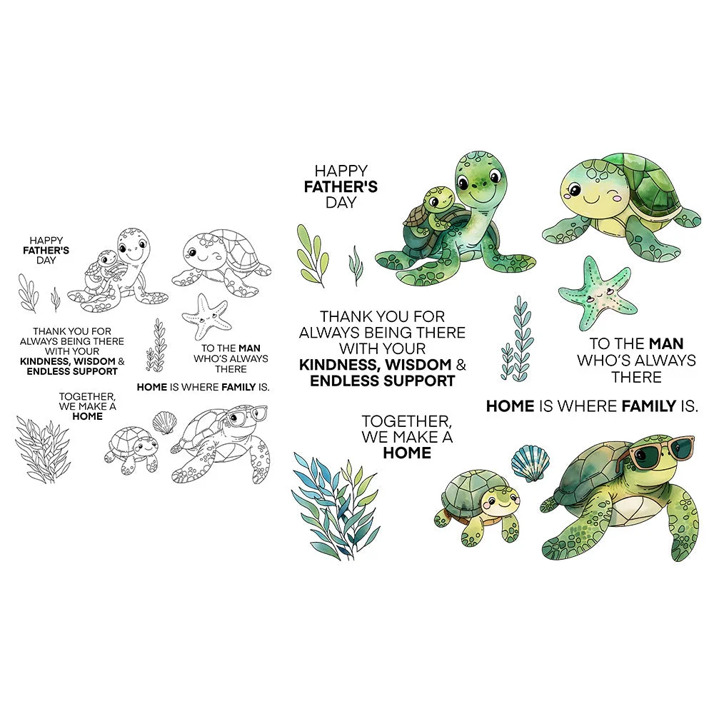 Cute Turtle Clear Stamps 07 Cute Turtle Clear Stamps 07
