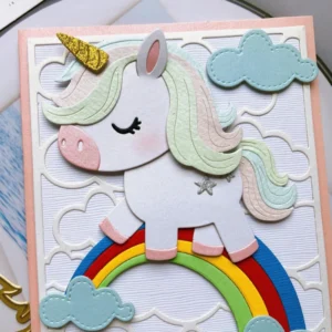 Sumflying Cute Unicorn Metal Cutting Dies Cute Unicorn Metal Cutting Dies 04