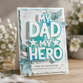 Sumflying My Dad My Hero Words Metal Cutting Dies