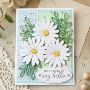 Daisy Butterfly Card 1