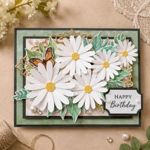 Daisy Butterfly Card 2