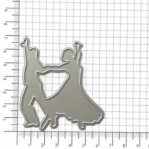 Size reference chart for Sumflying Dancing Couple Metal Cutting Dies metal cutting dies