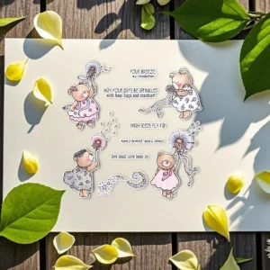 Dandelion Bear Clear Stamps 03