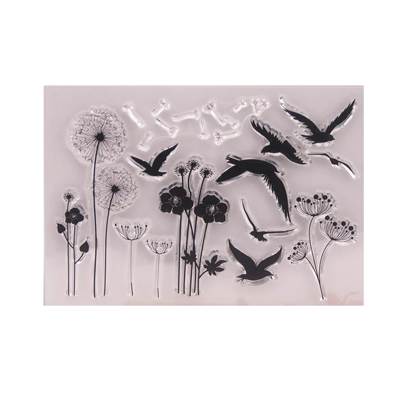 dandelion-goose-stamp-set-2 Dandelion Goose Stamp Set - detail view | clear stamp