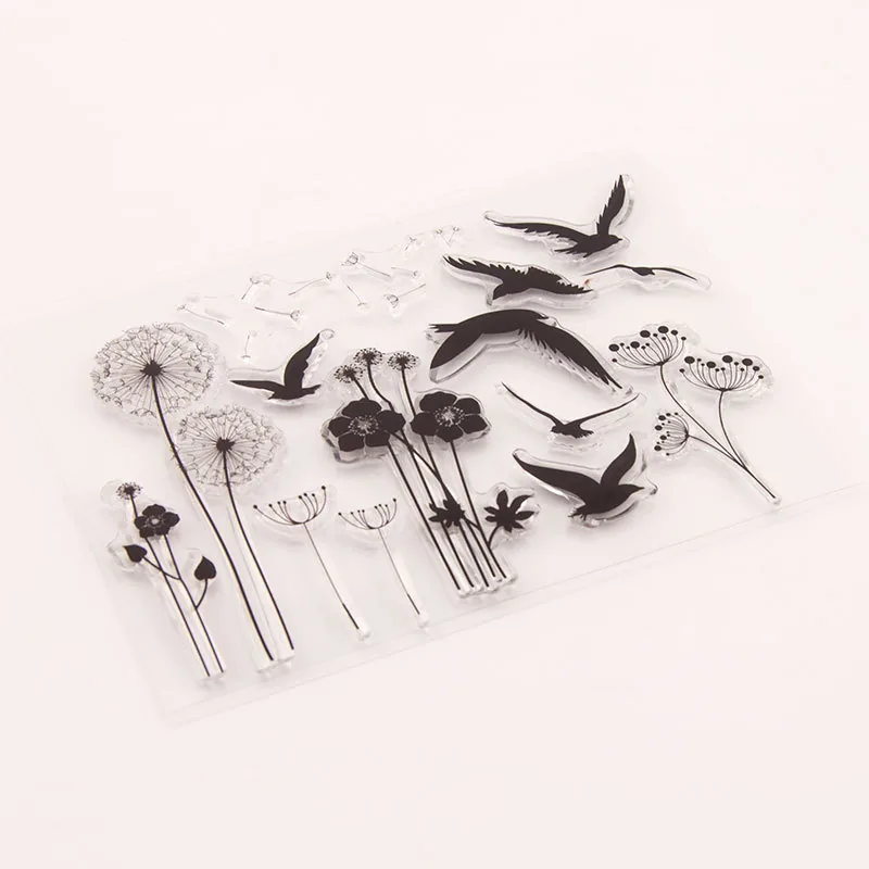 dandelion-goose-stamp-set-4 Dandelion Goose Stamp Set - lifestyle photo | clear stamp