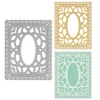 Decorative Floral Frame Background Board Cutting Dies 00