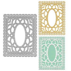 Decorative Floral Frame Background Board Cutting Dies 00