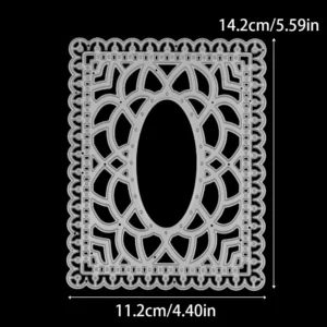 Sumflying Decorative Floral Frame Background Board Cutting Dies Decorative Floral Frame Background Board Cutting Dies 02