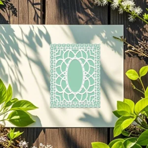 Sumflying Decorative Floral Frame Background Board Cutting Dies Decorative Floral Frame Background Board Cutting Dies 05