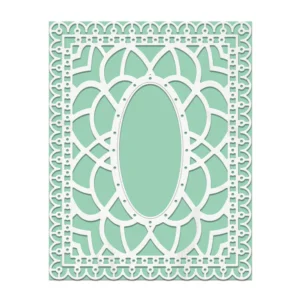 Sumflying Decorative Floral Frame Background Board Cutting Dies Decorative Floral Frame Background Board Cutting Dies 07