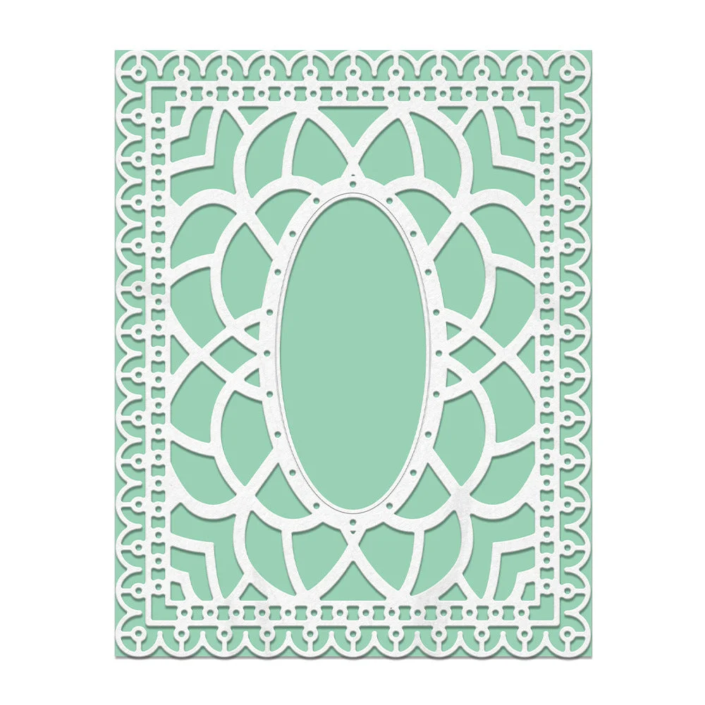 Decorative Floral Frame Background Board Cutting Dies 07 Decorative Floral Frame Background Board Cutting Dies 07