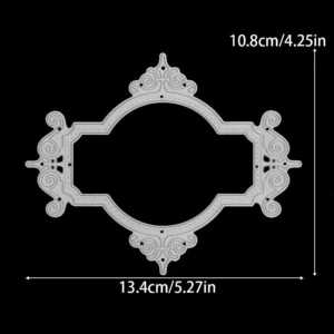 Sumflying Decorative Flower Frame Metal Cutting Dies Decorative Flower Frame Metal Cutting Dies 1 02