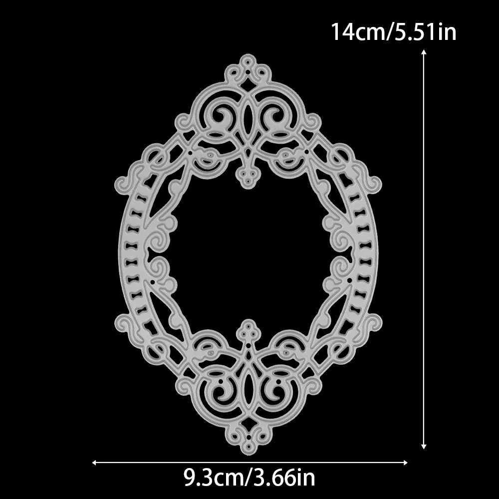 Decorative Flower Frame Metal Cutting Dies 02 Decorative Flower Frame Metal Cutting Dies 02