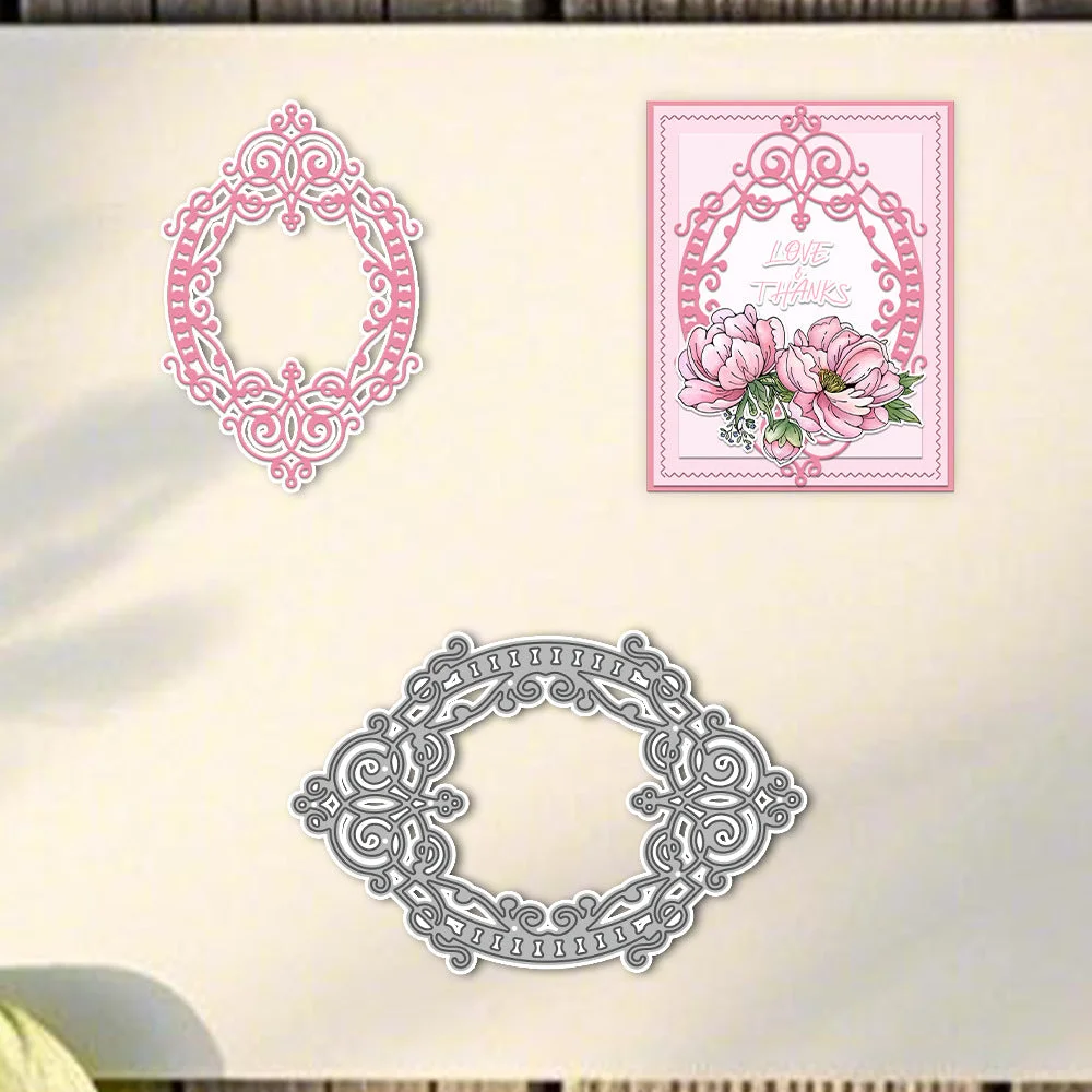 Decorative Flower Frame Metal Cutting Dies 03 Decorative Flower Frame Metal Cutting Dies 03