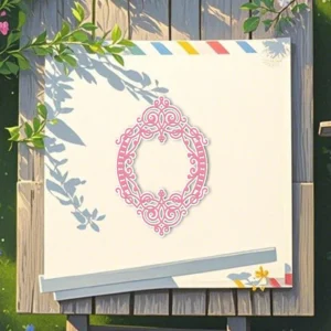 Sumflying Decorative Floral Frame Metal Cutting Dies Decorative Flower Frame Metal Cutting Dies 08