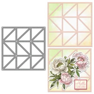 Decorative Grid Background Board Metal Cutting Dies 00